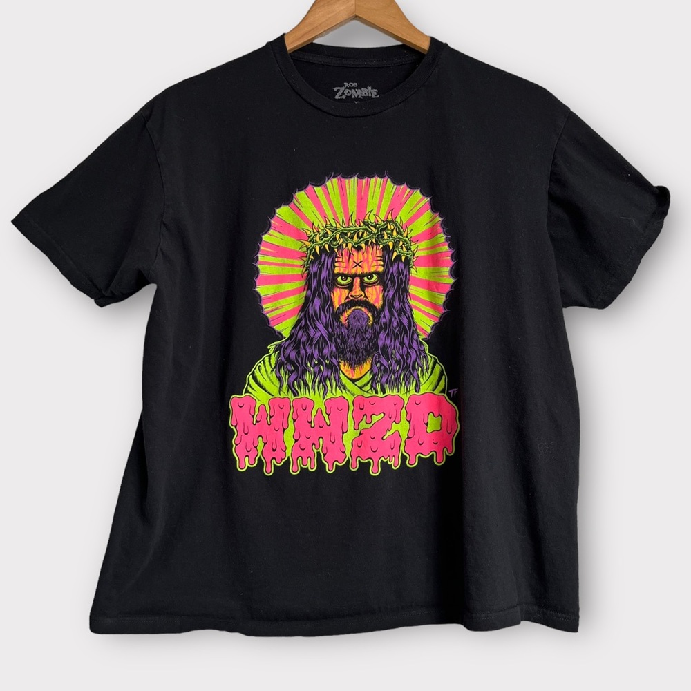 Rob Zombie Band T-Shirt WWZD What Would Zombie Do? Jesus Tee